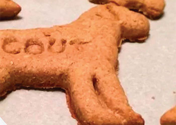 Peanut butter cookie for dogs