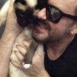 Ricky Gervais Cat Ollie Social